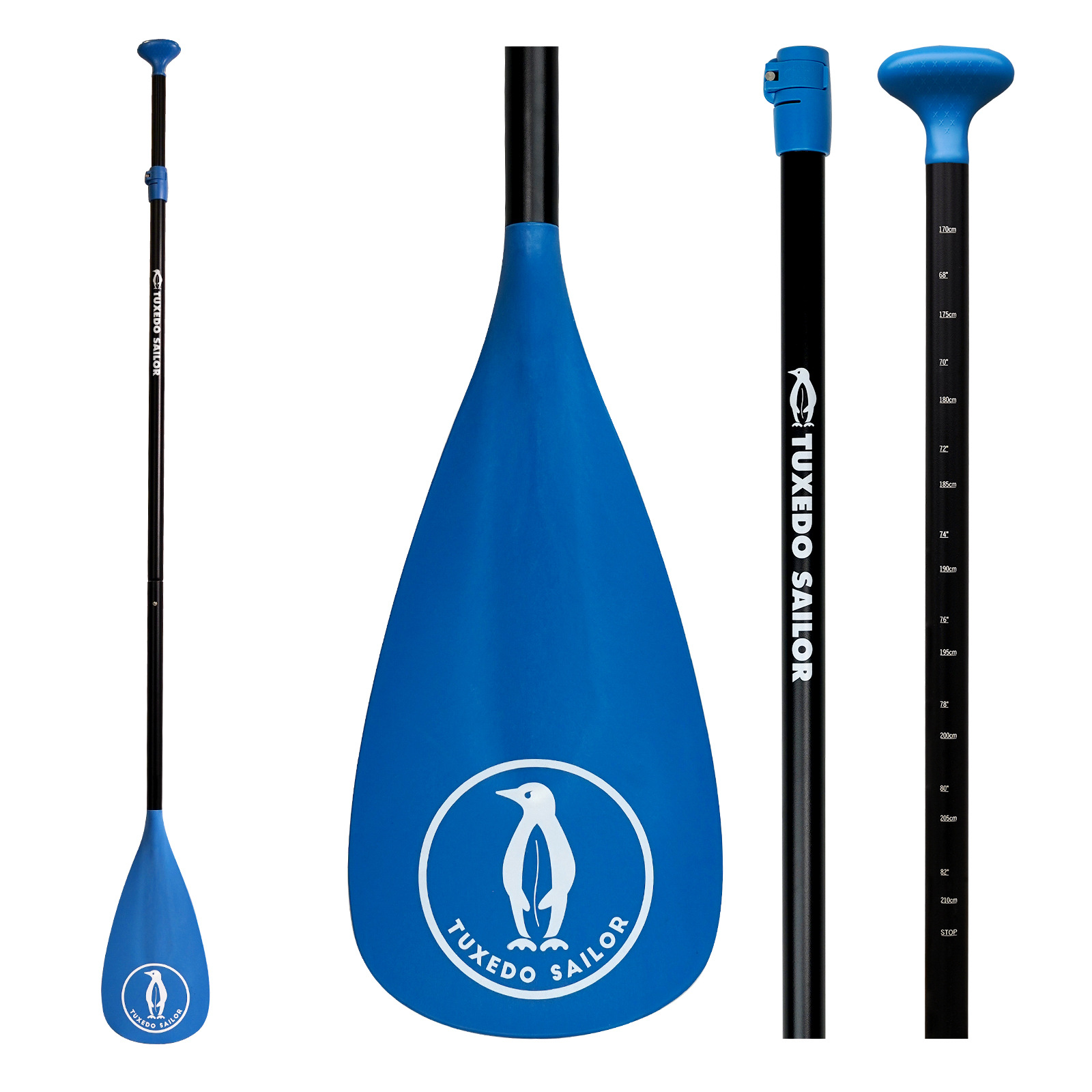 Deep blue one-headed paddle